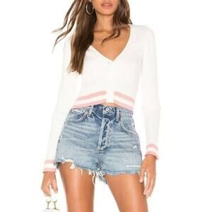 AGOLDE x Revolve Jaden in Surreal Distressed Cut Off Denim Shorts Size 32